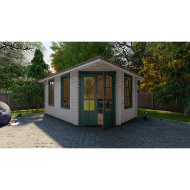 Cabaña esquinera 40mm REEM1 4.5mx3m