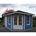 Cabaña de Esquina 28mm Gemma 4.5mx3m Lado Derecho Cabaña de Madera L1
