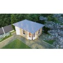 Cabaña de Esquina 28mm Gemma 4.5mx3m Lado Derecho Cabaña de Madera L1