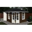 Cabaña de Esquina 28mm Gemma 4.5mx3m Lado Derecho Cabaña de Madera L1