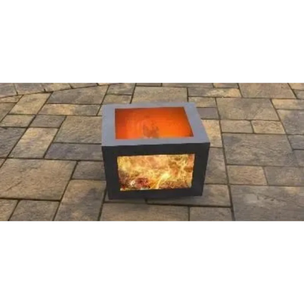 Chimenea Cubo con recorte cuadrado