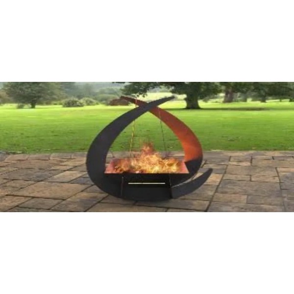 Chimenea Drop whit square 