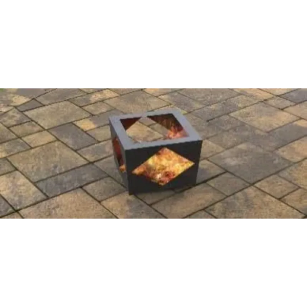 Chimenea con recorte de rombo