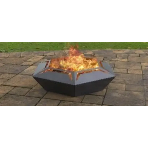 Chimenea Hexágono con recortes