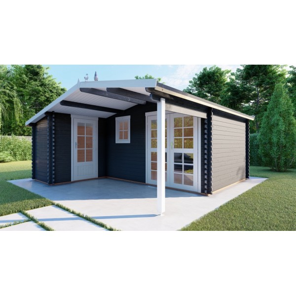 Oficina del jardín L shape 28mm Grace 5.1mx4.8m/ DOBLE ACRISTALAMIENTO/SUELO INCLUIDO