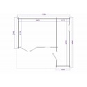 Oficina del jardín L shape 28mm Grace 5.1mx4.8m/ DOBLE ACRISTALAMIENTO/SUELO INCLUIDO