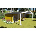 Oficina del jardín 40mm MadridPro 6mx4m+2m