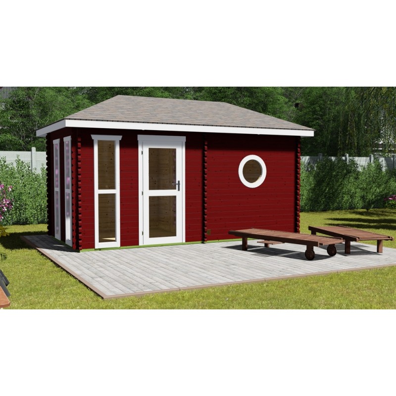 Sauna de jardín 45mm York 4.8mx2.4m