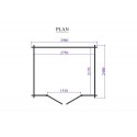 Cabaña de madera Zara 3mx2.4m