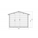 Cabaña de madera Zara 3mx2.4m
