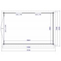Garaje de madera JEY 3.3mx5.1m