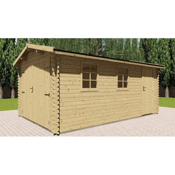 Garaje de madera JEY 3.3mx5.1m